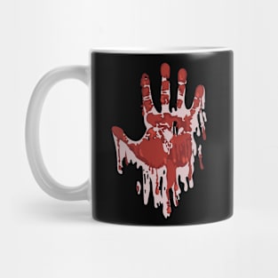 Spooky Blood Hand Halloween Mug